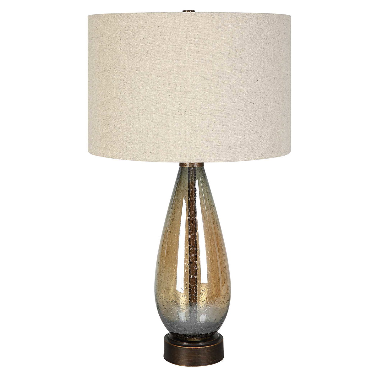 Baltic Teardrop Glass Table Lamp, by Uttermost, 16" width x 29" height x 16" depth View 5