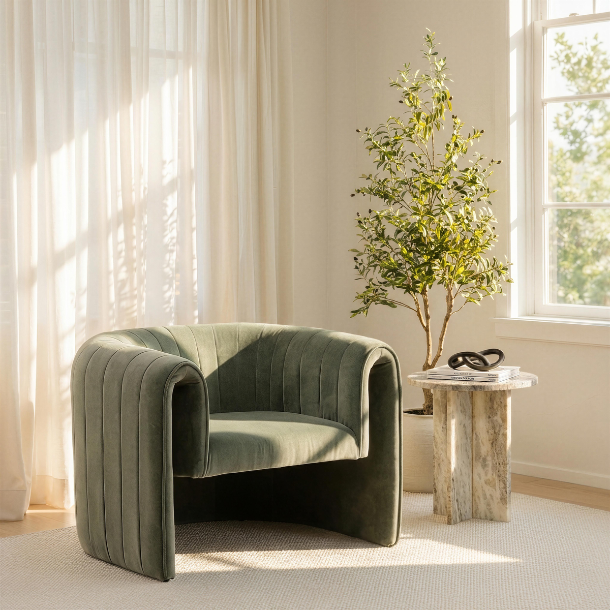 Peter Side Table, Side & End Table by Dovetail, 18" width x 20" height x 18" depth View 3