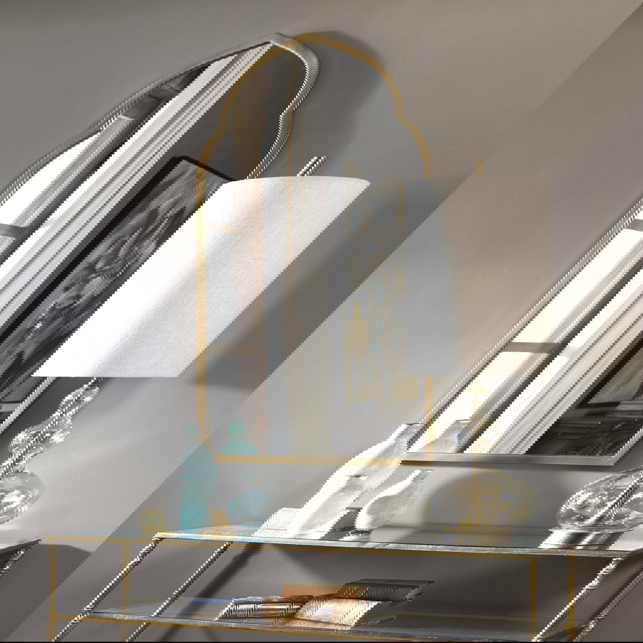 Kenitra Gold Arch Mirror, by Uttermost, 24" width x 40" height x 1.12" depth View 5