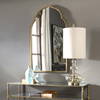 Kenitra Gold Arch Mirror, by Uttermost, 24" width x 40" height x 1.12" depth thumbnail 5