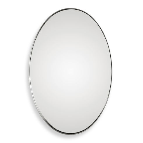 Pursley Brushed Nickel Oval Mirror