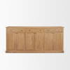 Baron Light Brown Solid Wood with Antiqued Brass Knobs 3-Drawer 6-Door Sideboard, Sideboards & Buffet by Mercana, 81.75" length x 19" width x 36" height thumbnail 4
