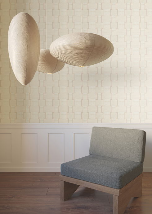La Broderie Blush Wallpaper