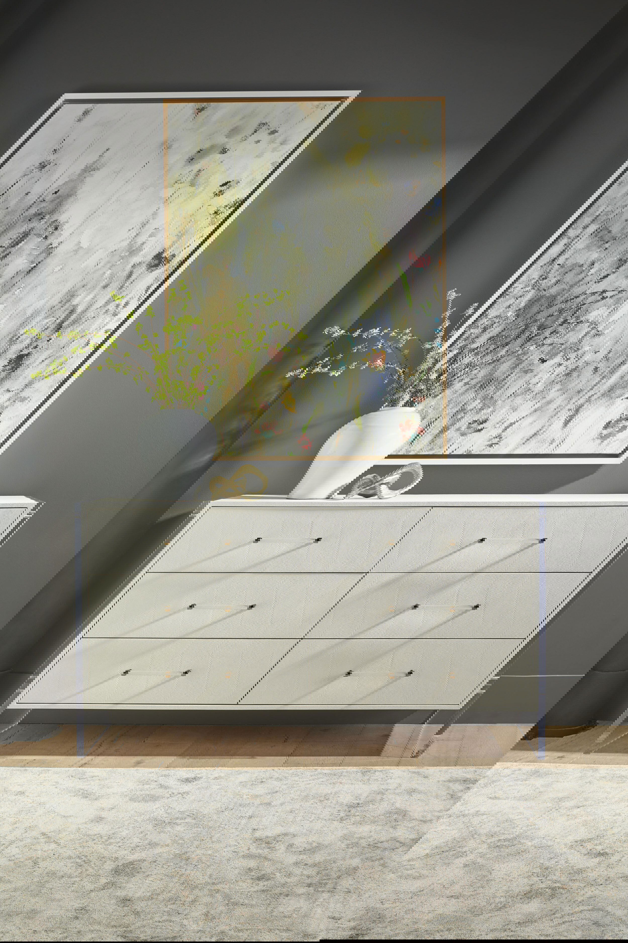 Sonia Shagreen 6-Drawer Double Dresser, by Essentials for Living, 62.25" width x 34" height x 19.5" depth View 15