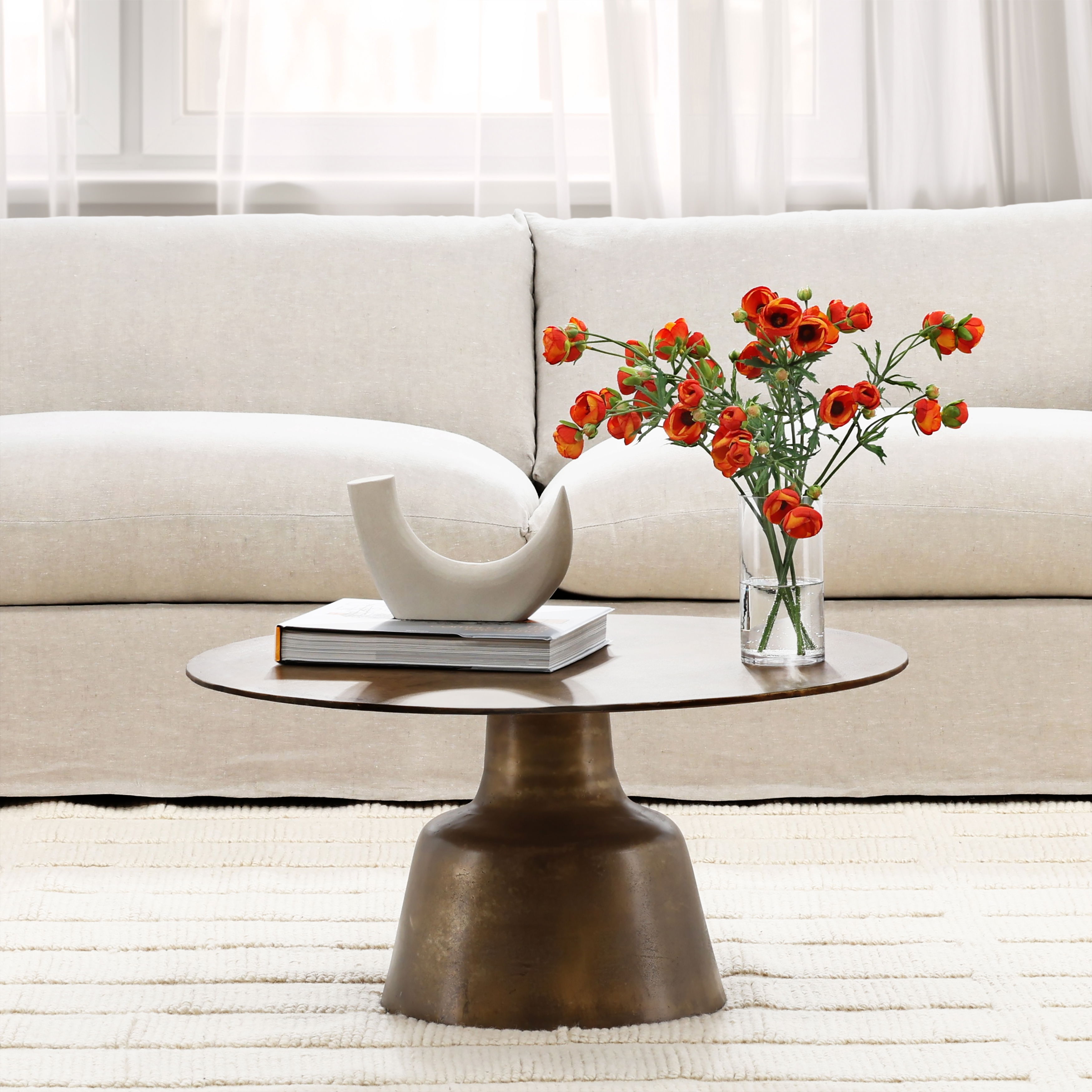 Golbez Coffee Table 16' High, by Dovetail, 34" width x 16" height x 34" depth View 5