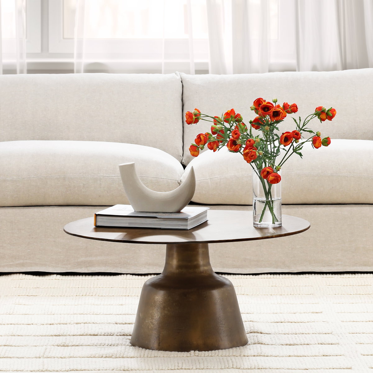 Golbez Coffee Table 16' High, by Dovetail, 34" width x 16" height x 34" depth View 5