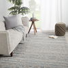 Damask Hand-Knotted Wool Gray Area Rug thumbnail 4