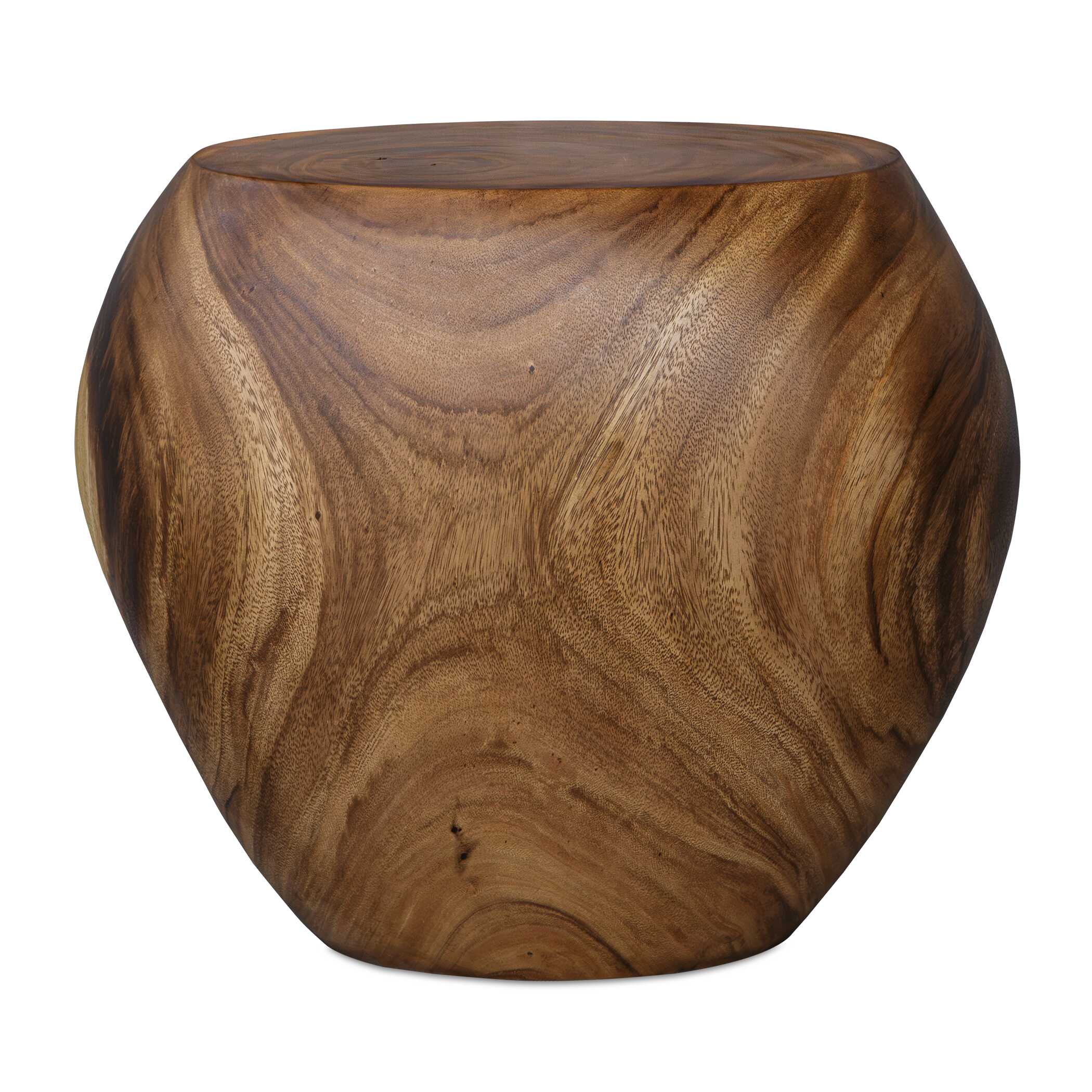 Lomas Solid Wood Accent Stool large image 