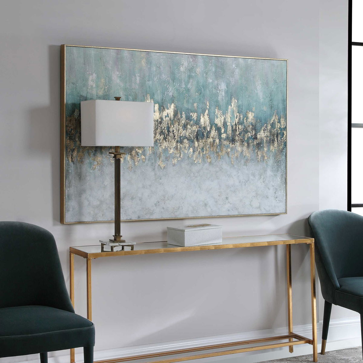 Divide Hand Painted Art, by Uttermost, 61" width x 41" height x 2.25" depth View 4