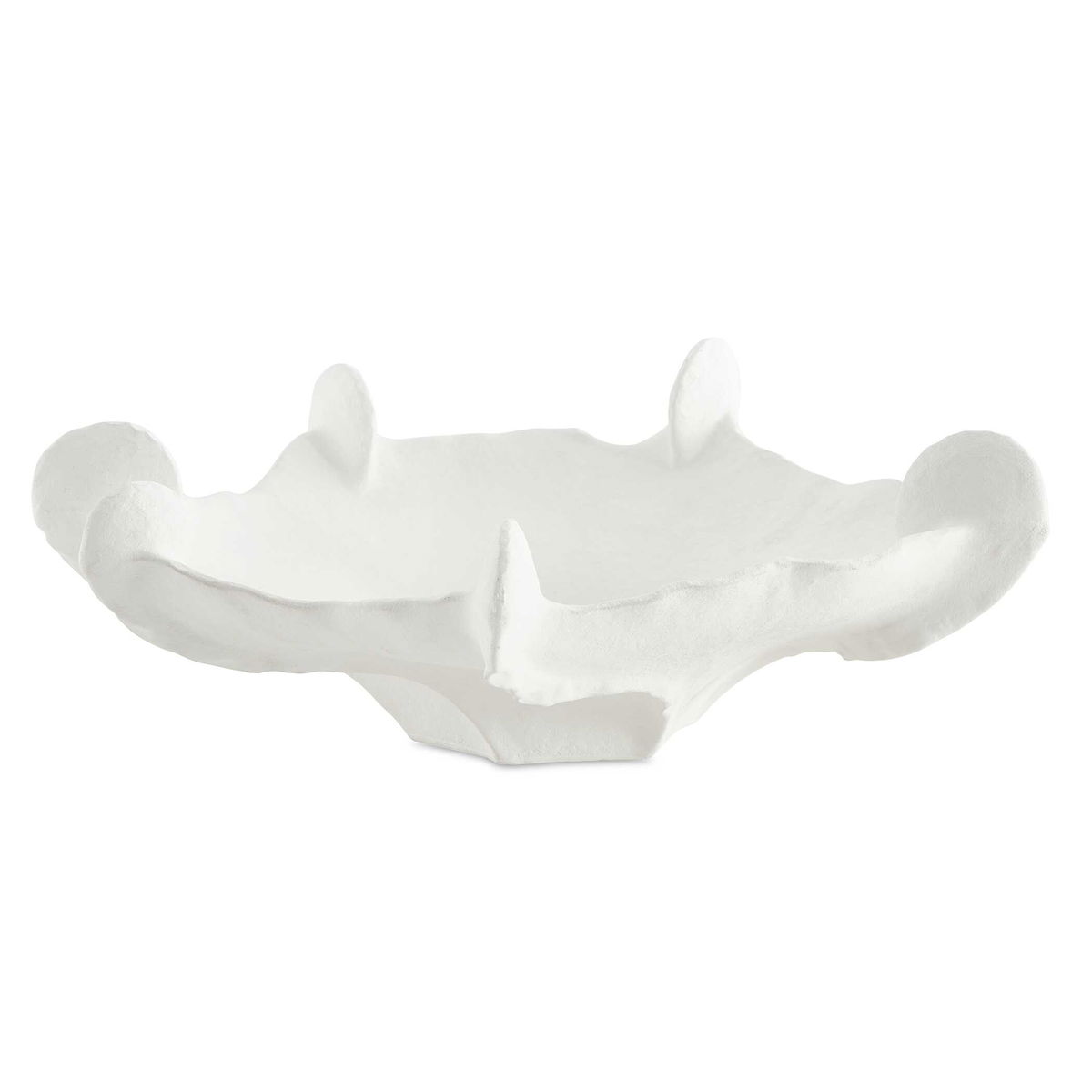 Coral Mirage White Outdoor Bowl, Decorative Tray by Uttermost, 20.08" width x 20" height x 7" depth View 1