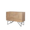 Darwin Light Brown Wooden 2 Door with 2 Shelves Accent Cabinet thumbnail 0