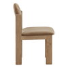 Ulani Dining Chair Light Brown, by Dovetail, 19.5" width x 34.5" height x 24.25" depth thumbnail 3