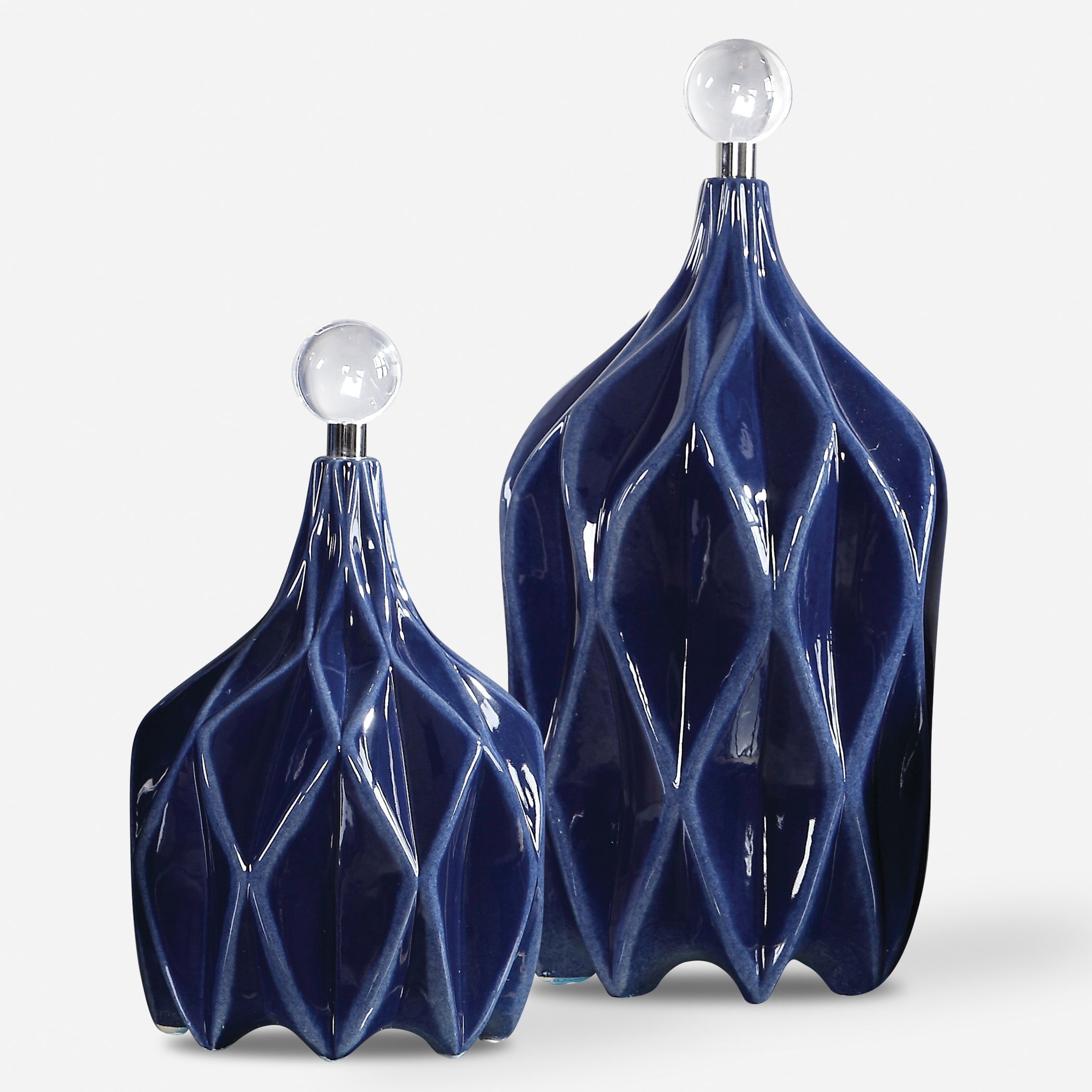 Klara Geometric Bottles Set/2 large image 