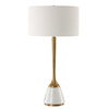 Avola White Marble Table Lamp, by Uttermost, 16" width x 32" height x 16" depth thumbnail 5