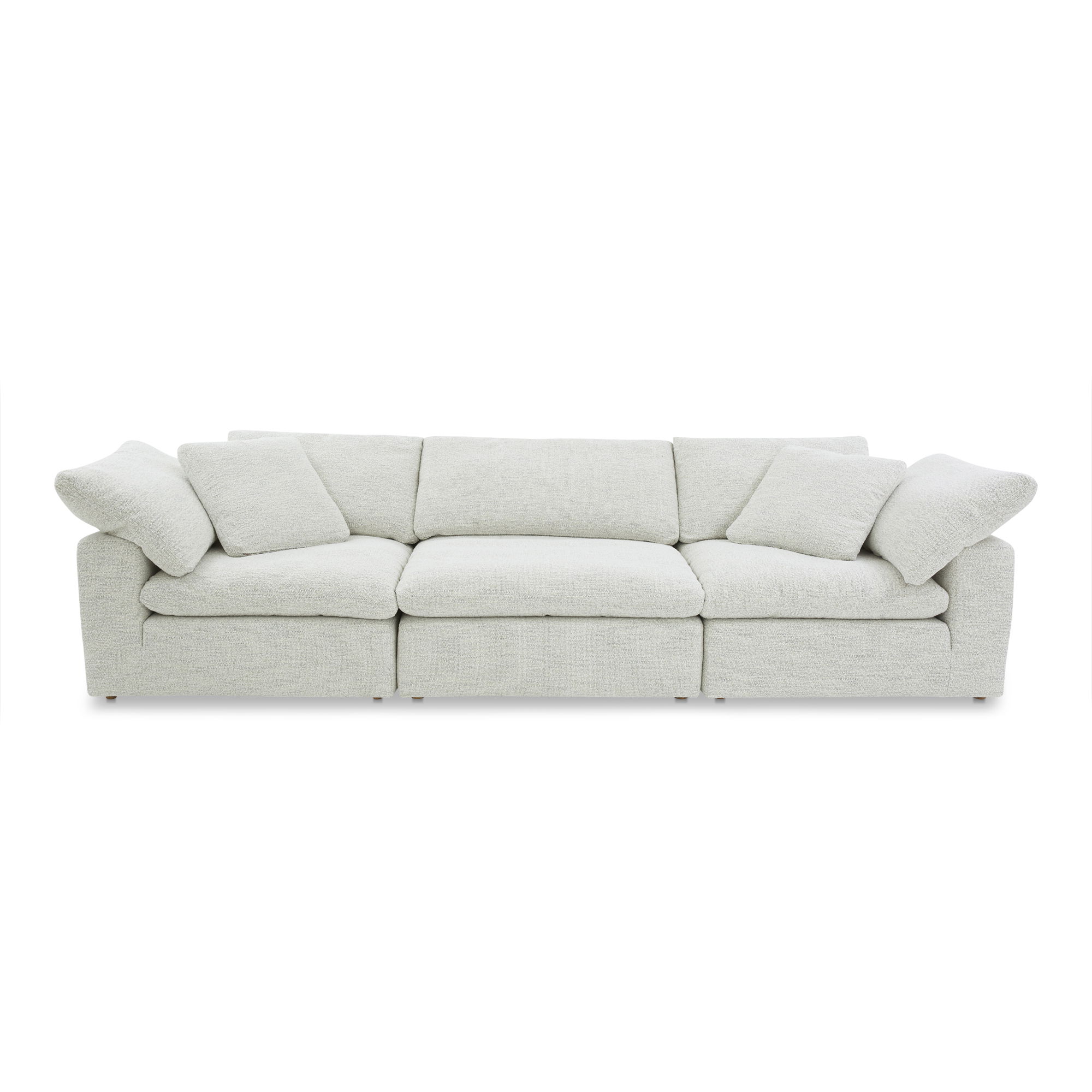 Clay Modular Sofa Coastside Sand, Sectional Sofa by Moe's Home, 133.5" width x 32.5" height x 44.5" depth View 1