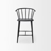 Colin Backless 38.2in Seat Counter Stool | Black Metal, Counter & Bar Stool by Mercana, 21.1" length x 22.6" width x 38.19" height thumbnail 5