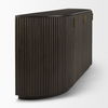 Terra 72L x 18W x 32H Dark Brown Wood Fluted Sideboard thumbnail 6
