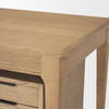 Tino Light Brown Oak Wood with 4 Drawers Desk, by Mercana, 55.12" length x 26.77" width x 29.92" height thumbnail 10