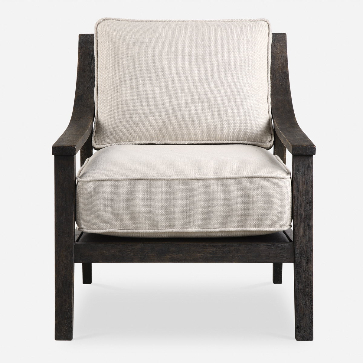 Lyle Beige Accent Chair, by Uttermost, 27.75" width x 32" height x 32" depth View 1