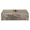 Griseus Travertine Stone Box, Boxe by Uttermost, 9.5" width x 2.75" height x 6" depth thumbnail 4