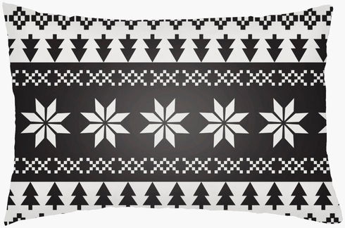 Snowflake Sweater Lumbar Pillow