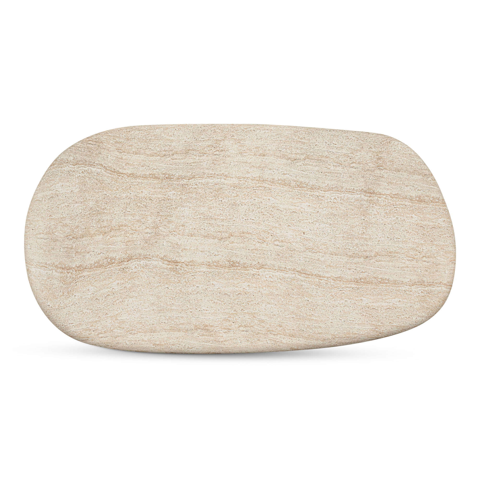 Warby Outdoor Dining Table Beige, Outdoor Table by Moe's Home, 6'6" width x 2'6" height x 3'6" depth View 4