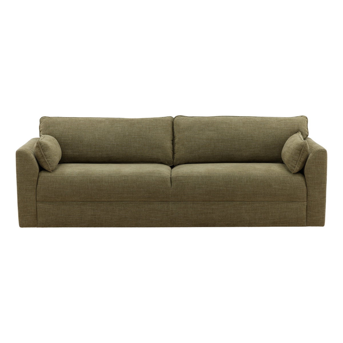 Bourchard Sofa Green, Sofas & Sectional by Dovetail, 89.75" width x 32" height x 34.75" depth View 2