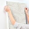 Fern Fronds Taupe & White Wallpaper 5 Fern Fronds Taupe & White Wallpaper thumbnail 5