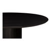 Povera Round Dining Table Black, by Moe's Home, 48" width x 30" height x 48" depth thumbnail 4