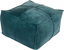 Online Designer Bedroom Cotton Velvet CVPF-004 13"H x 24"W x 24"D Pouf