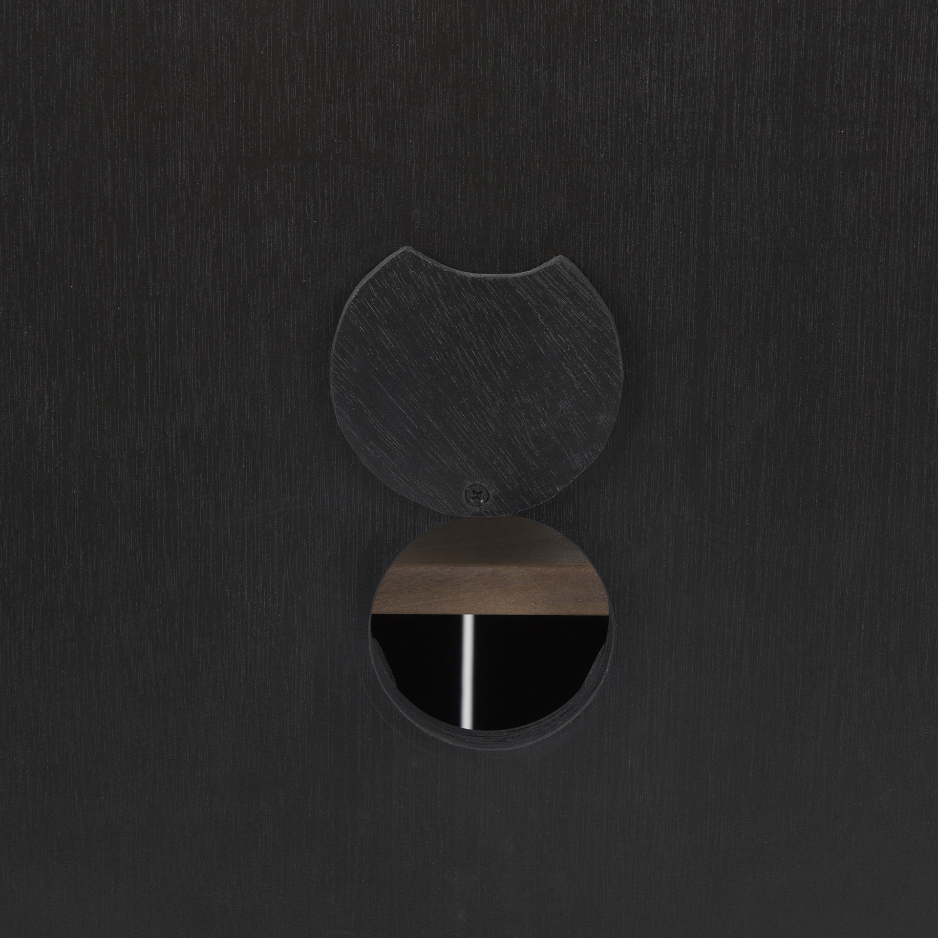 Sloan Black Wood with Black Metal Frame Accent Cabinet, Cabinets & Chest by Mercana, 40" length x 17.5" width x 36.25" height View 11