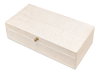 Gatsburg Shagreen Box Osprey White  S/2, by Sarreid, 6" length x 1' width x 3" height thumbnail 5