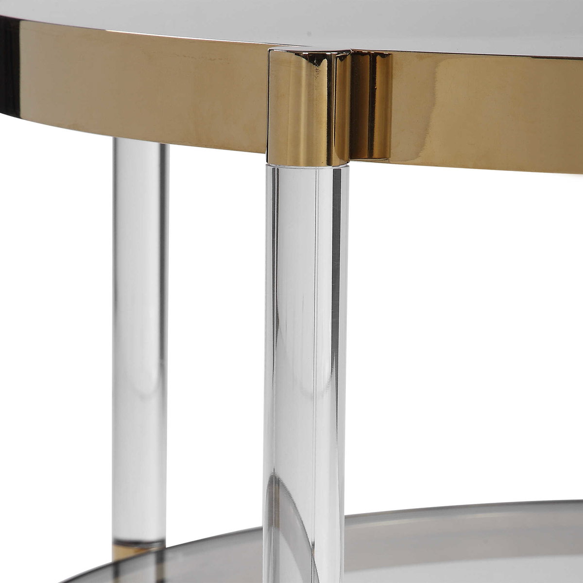 Kellen Glass Coffee Table, Furniture by Uttermost, 32" width x 17.25" height x 32" depth View 6