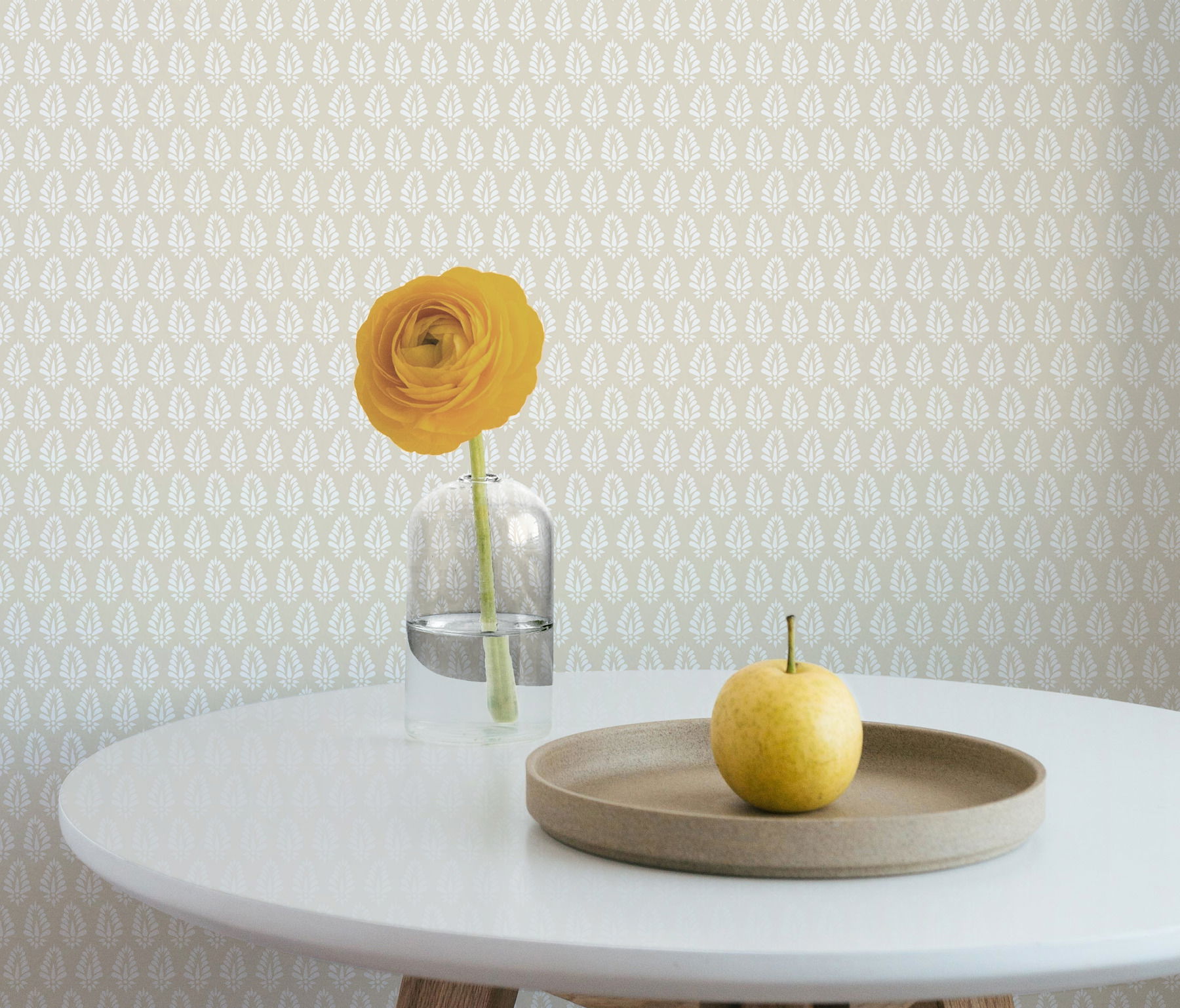 Mehndi Neutral Wallpaper, by York Wall, 27' length x 2'3" width x 0.02" depth View 2