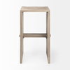 Aida Backless 30in Seat Bar Stool | Light Gray, Counter & Bar Stool by Mercana, 18.5" length x 14" width x 30" height thumbnail 5