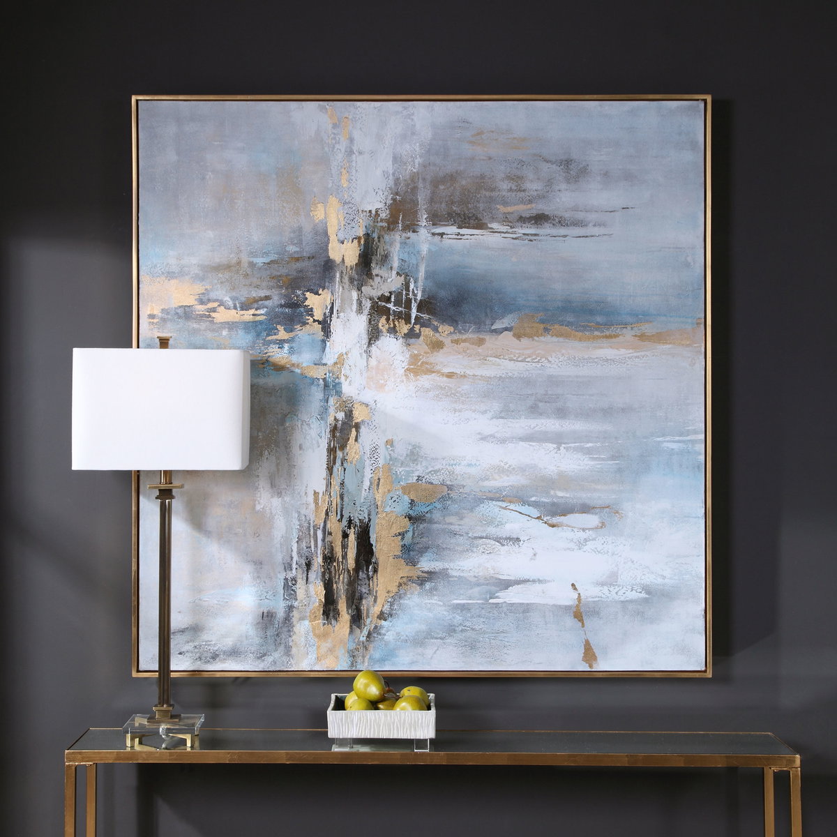 Road Less Traveled Abstract Art, by Uttermost, 4'3" width x 4'3" height x 1.7" depth View 9