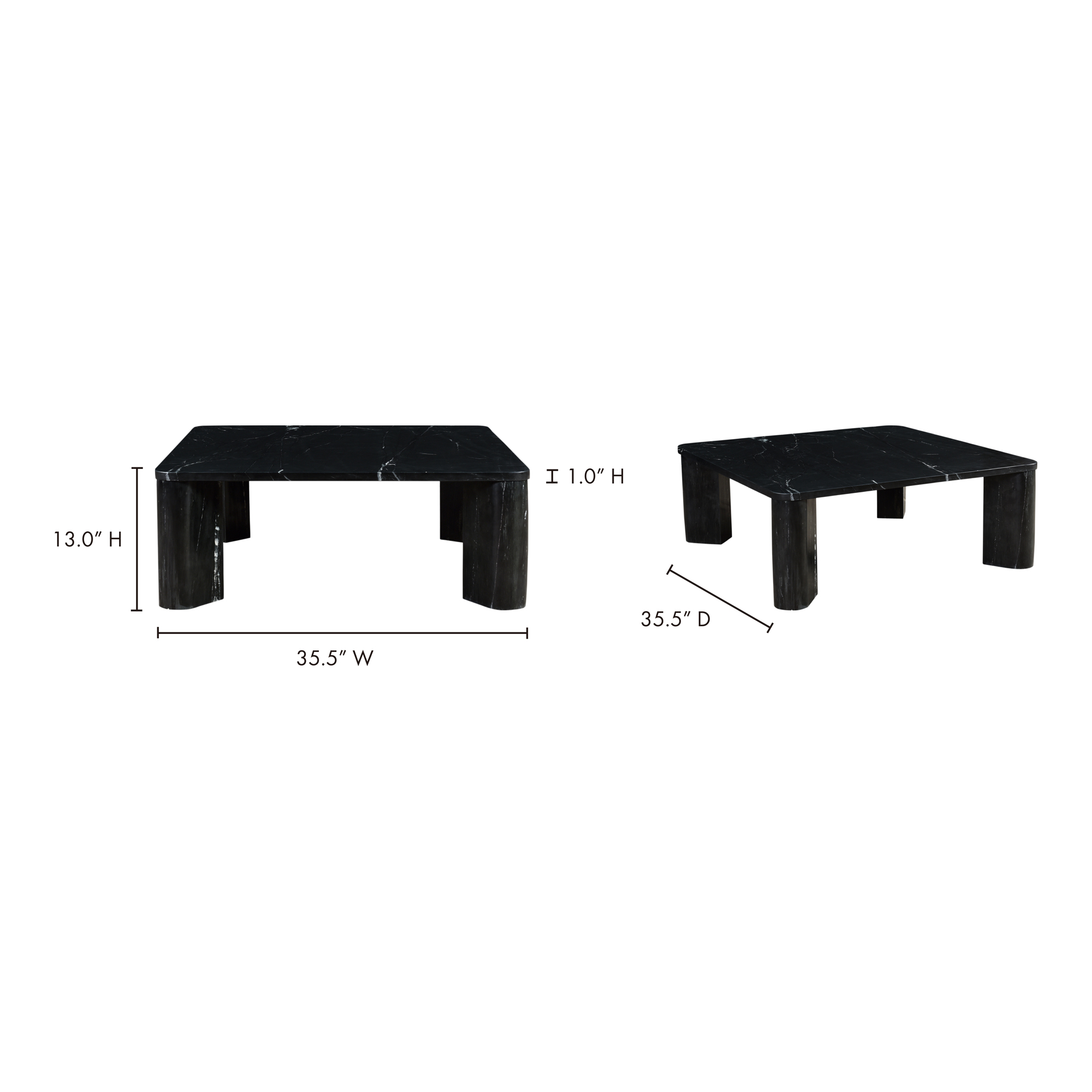 Segment Coffee Table Jetty Black large image 