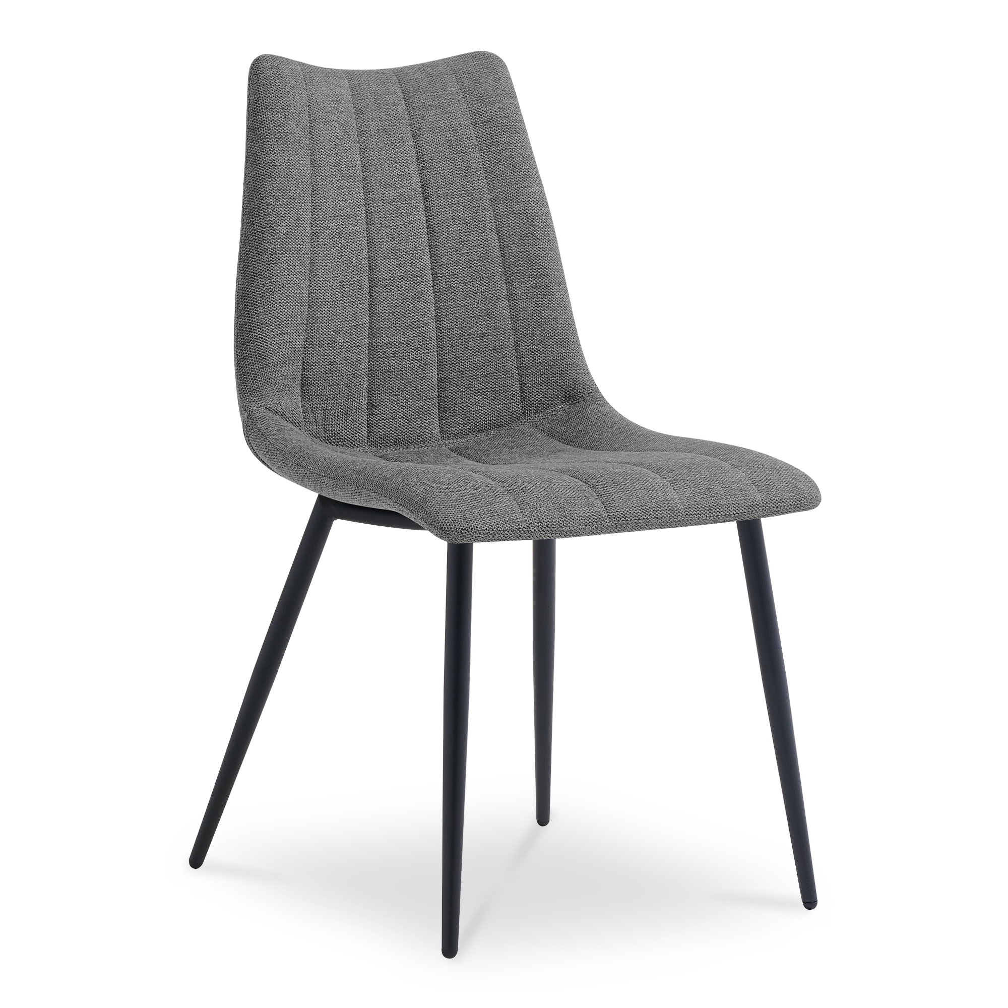 Alibi Dining Chair Dark Grey-set Of Two, by Moe's Home, 18" width x 33" height x 20" depth View 2