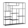 Daren Bookcase Black, Shelving & Bookcase by Dovetail, 71" width x 71" height x 16" depth thumbnail 1