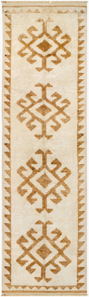 Antique One of a Kind Handmade Rug, by Surya, 10'5" length x 3'1" width