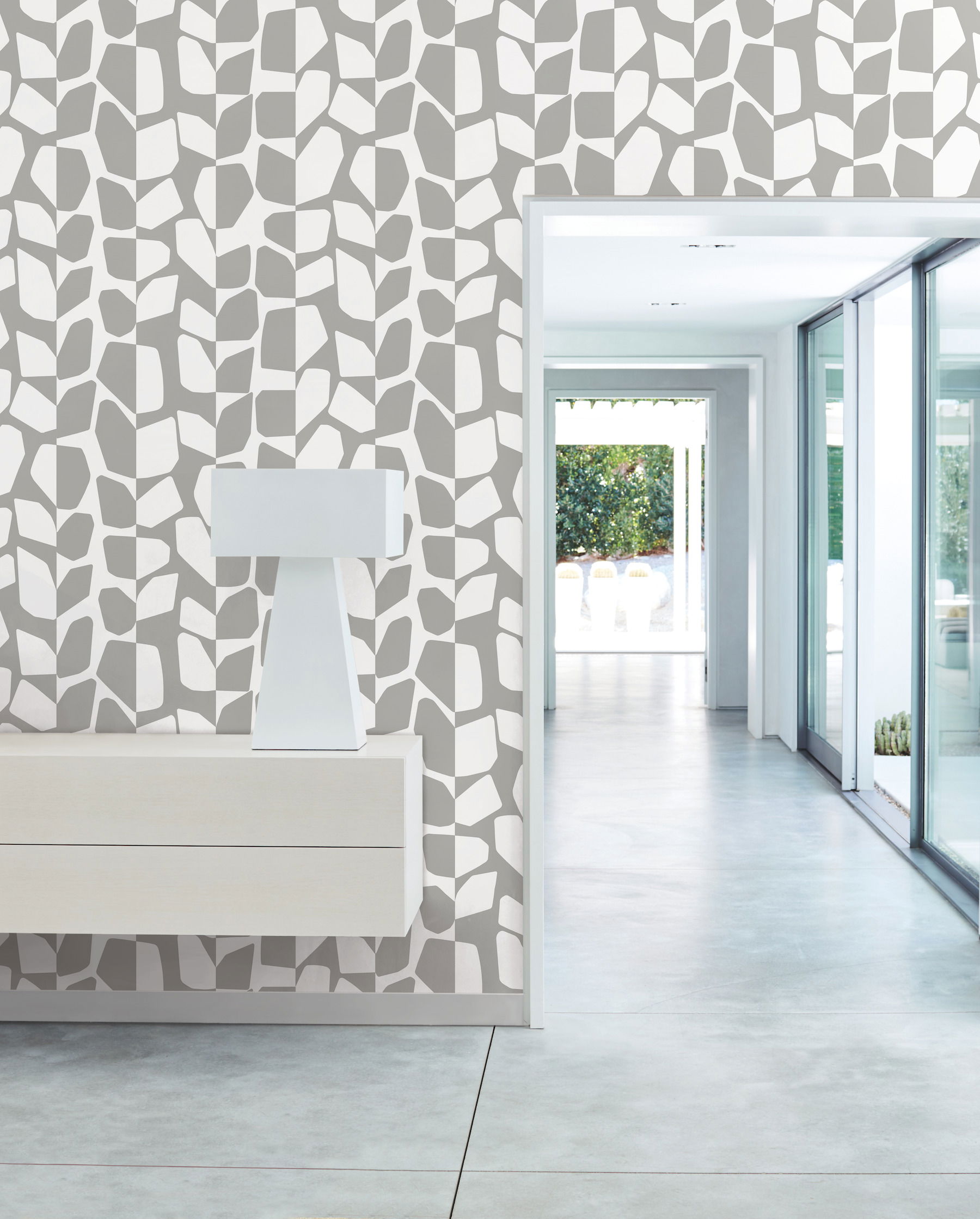 Primitive Vines Silver Metallic Wallpaper Primitive Vines Silver Metallic Wallpaper large image