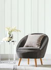 Green French Linen Stripe Wallpaper thumbnail 2