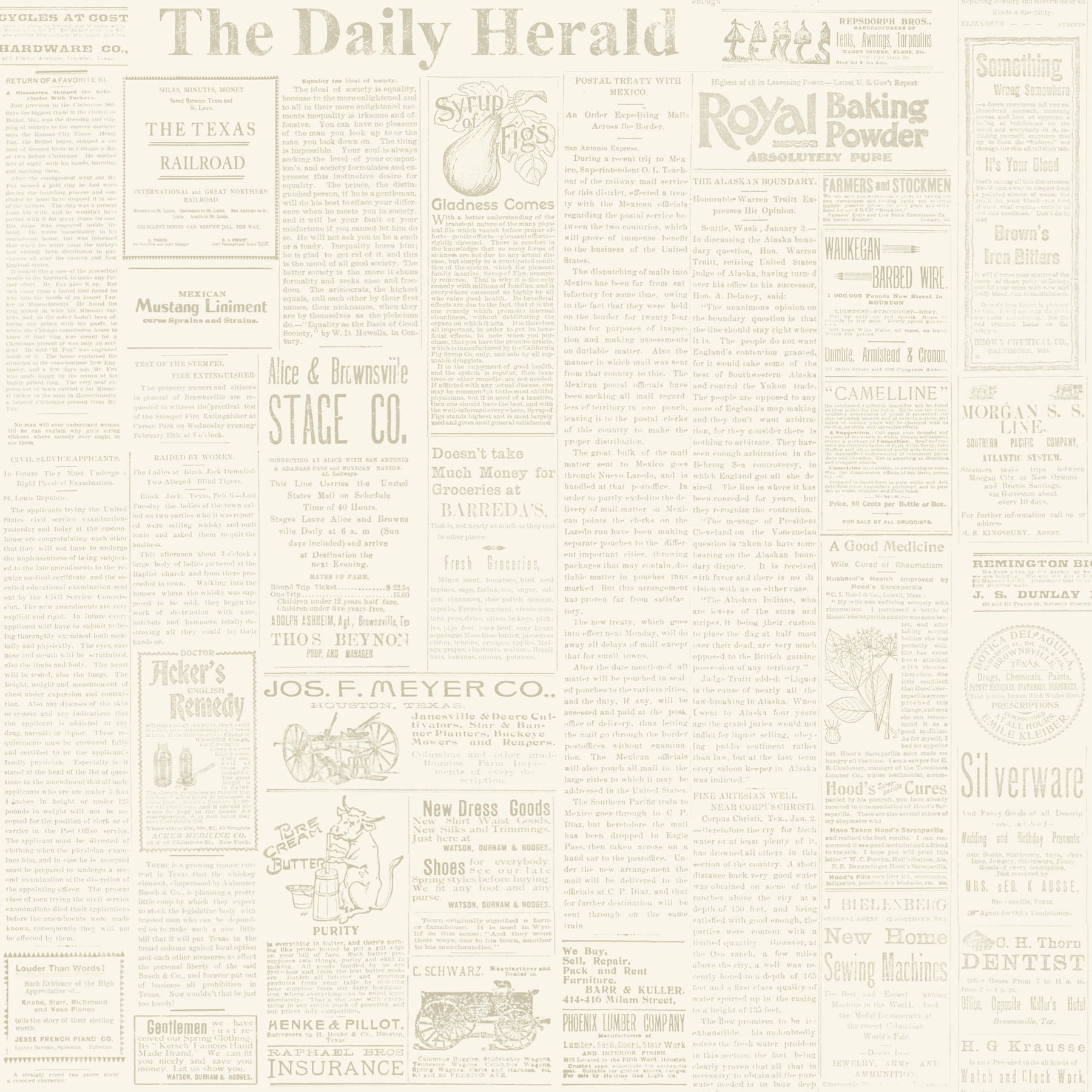 The Daily Yellow Wallpaper, by York Wall, 33' length x 1'8.5" width x 0.02" depth View 1