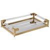 Balkan Mirrored Tray, Decorative Tray by Uttermost, 24.25" width x 4.5" height x 14.5" depth thumbnail 3