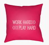 Work Play Accent Pillow, Decorative Pillow by Surya, 18" length x 18" width thumbnail