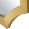 Flare Brushed Brass Round Mirror thumbnail 5