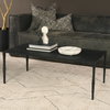 Timothy 42.0 X 22.0 X 15.5 Ebony Black Iron Coffee Table, by Mercana, 42" length x 22" width x 15.5" height thumbnail 3