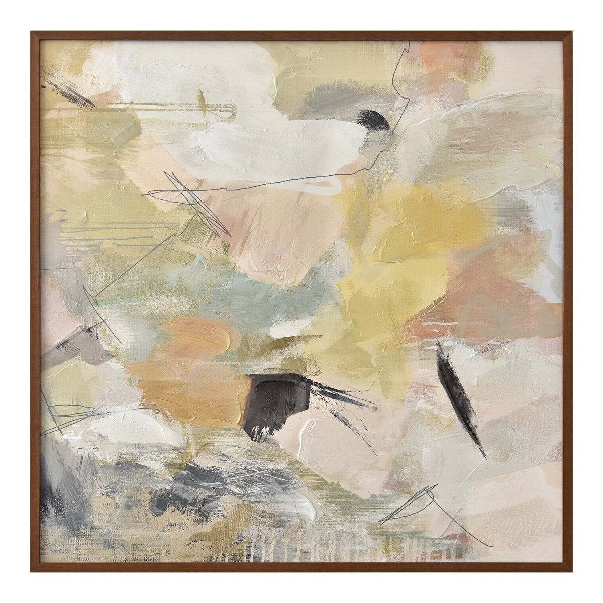 Serendipity Framed Painting, by Moe's Home, 48" width x 48" height x 2.25" depth View 1