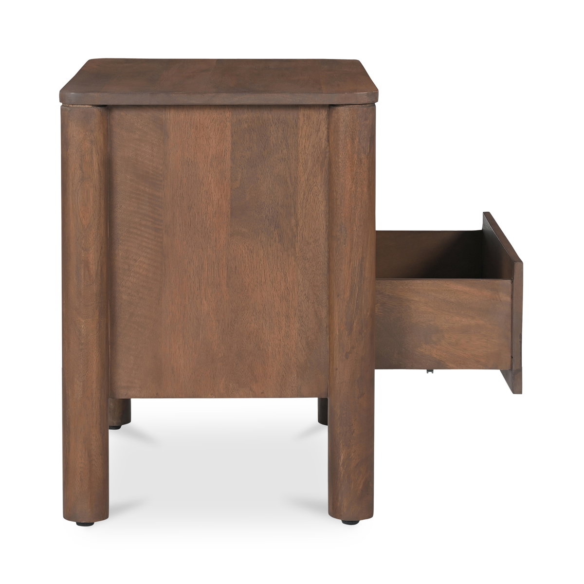 Wiley Nightstand Vintage Brown, by Moe's Home, 23.5" width x 22.5" height x 16.25" depth View 7