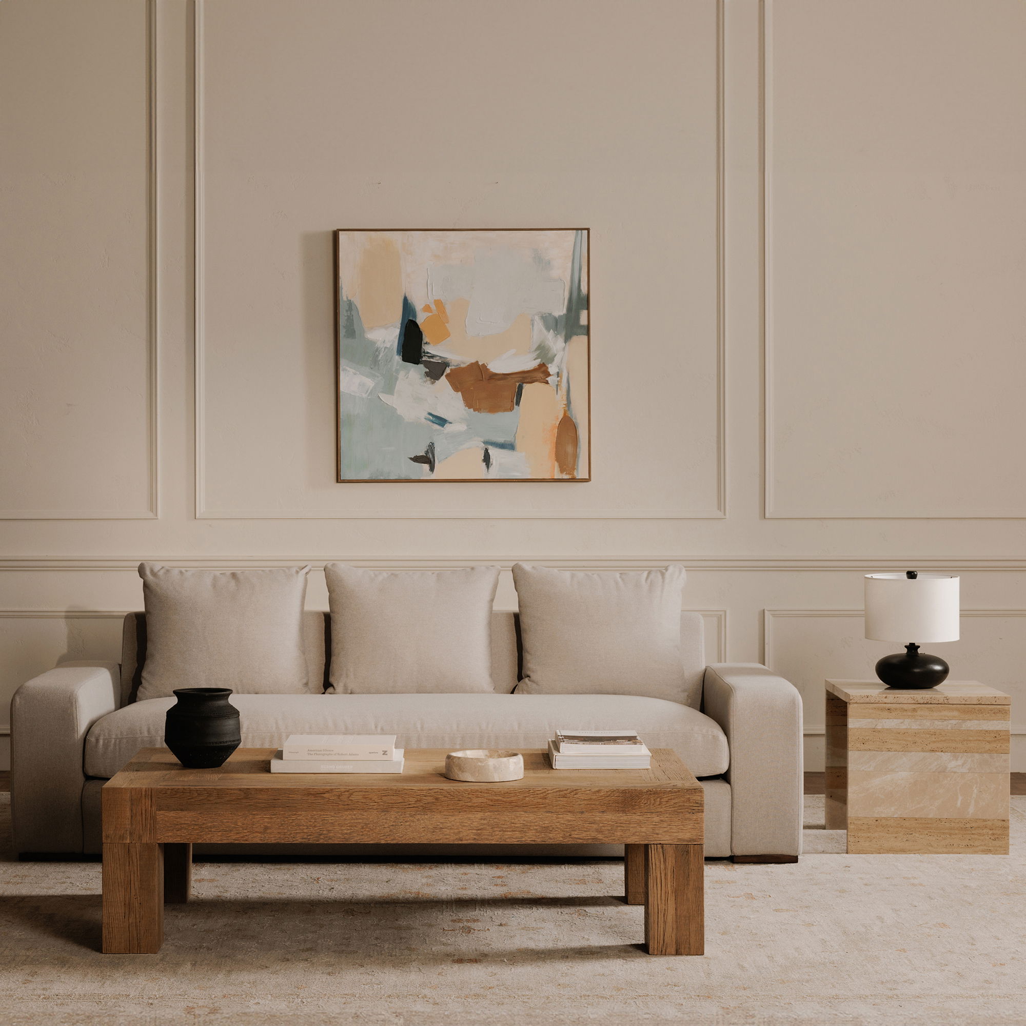 Thomas Sofa Grey, Sofas & Sectional by Moe's Home, 98" width x 36" height x 41" depth View 10